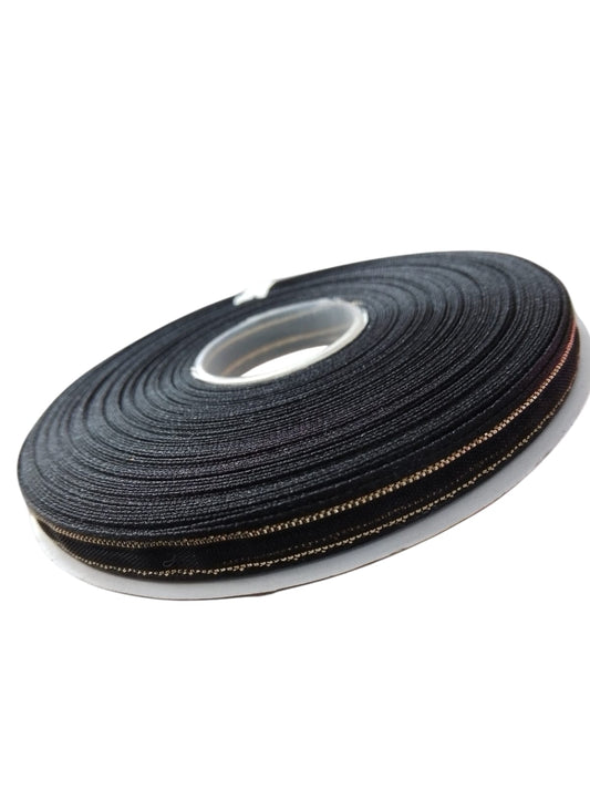 LISTON DE ORGANZA 1/4 NEGRO