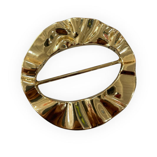 HEBILLA CIRCULAR CON FIGURA ORO-ROSA KXG-23
