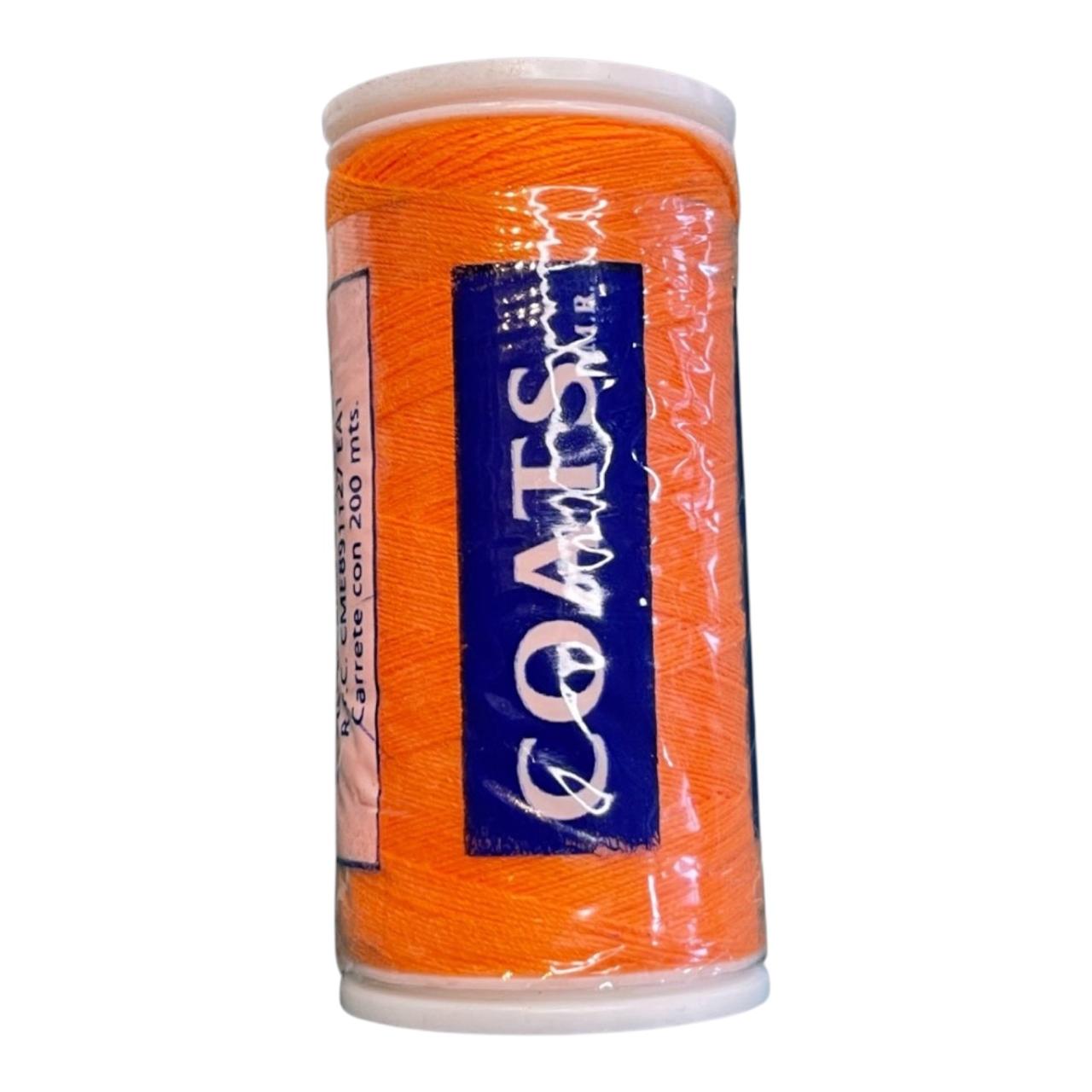 HILO COATS NARANJA FOSFORECENTE 2014