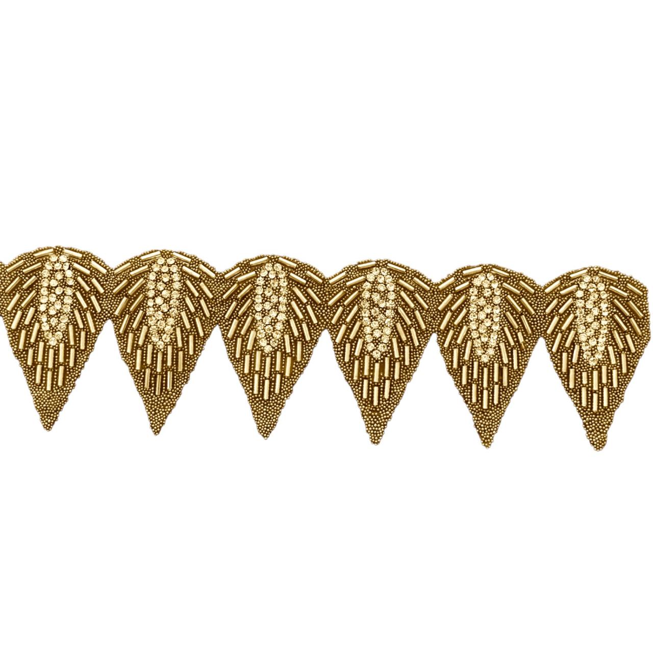 CINTA DE PEDRERIA - GOTAS - ORO