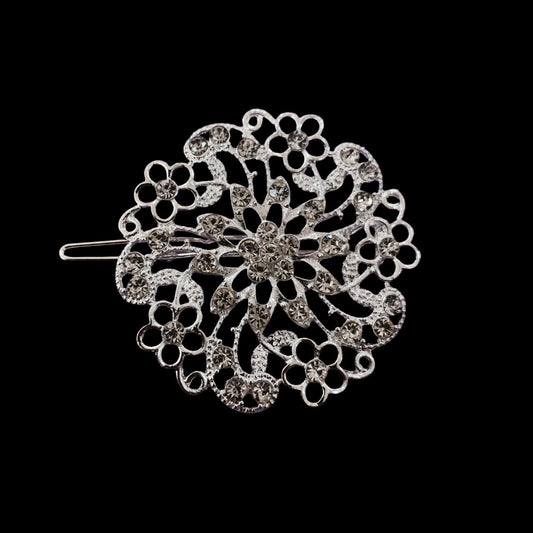 PRENDEDOR PLATA FIGURA FLORES