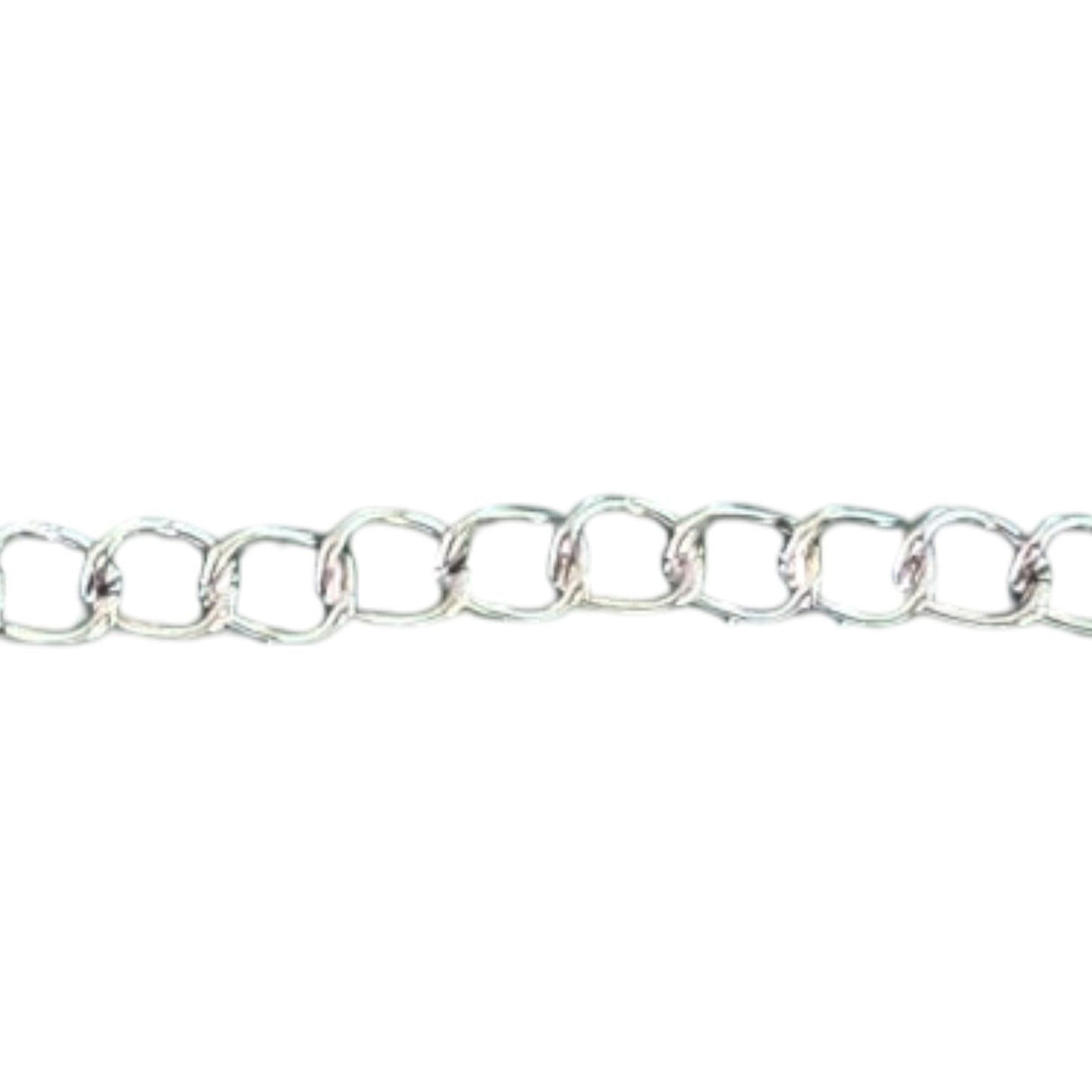 CADENA ALAMBRE PLATA 50 MTS POR BOLSA