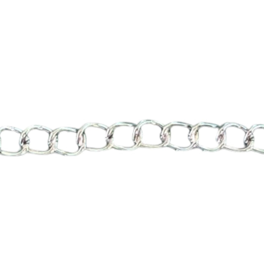 CADENA ALAMBRE PLATA 50 MTS POR BOLSA