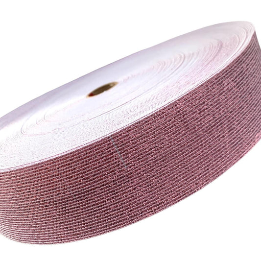 ELASTICO LUREX ROSA PASTEL