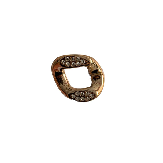ESLABON PIEDRA ORO ROSA GRANDE