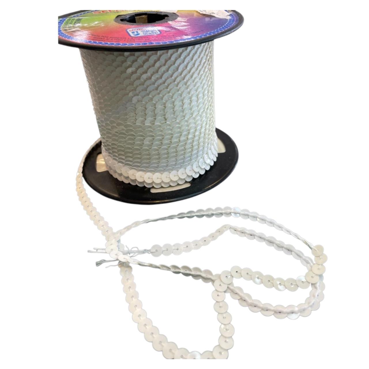 LENTEJUELA ROLLO BLANCO