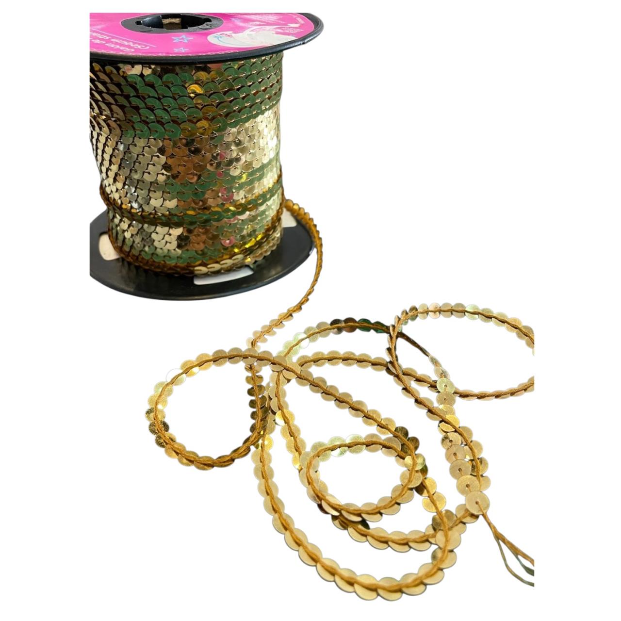 LENTEJUELA ROLLO ORO