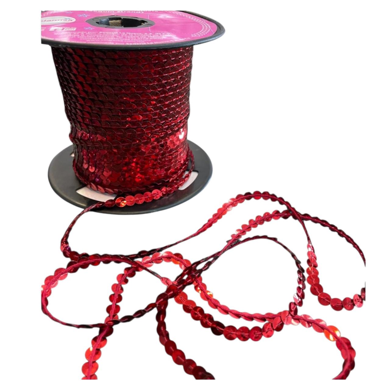 LENTEJUELA ROLLO ROJO