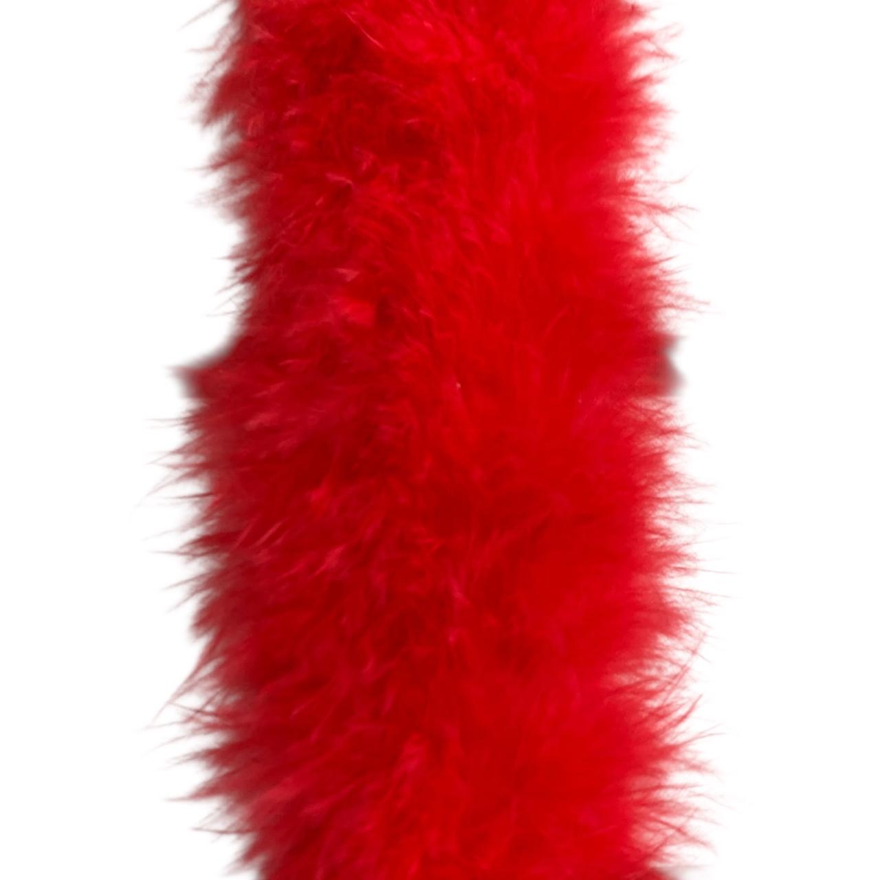PLUMA MARABÚ MINI ROJO