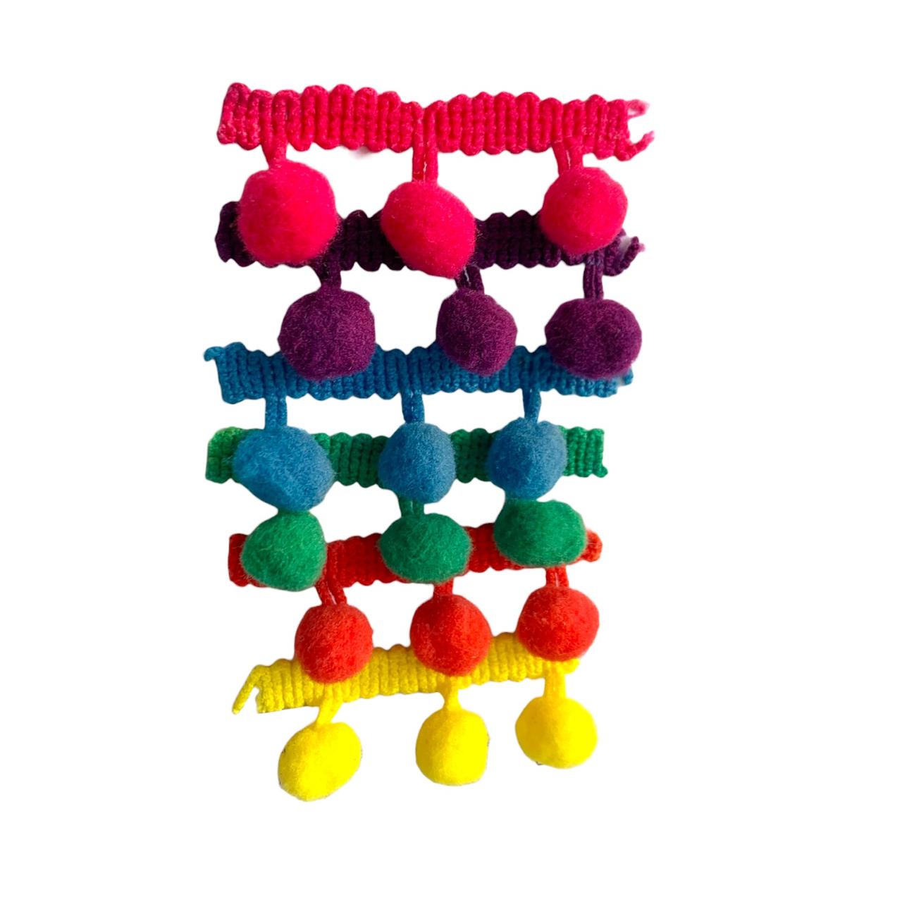 MILLARE POMPON 1 CM MULTICOLOR