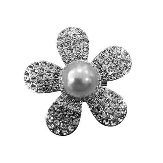 PRENDEDOR FLOR PLATA