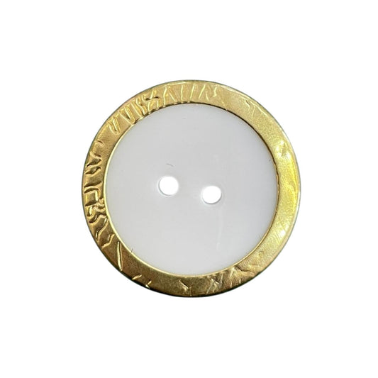 BOTON GRECAS #44 BLANCO ARO DORADO