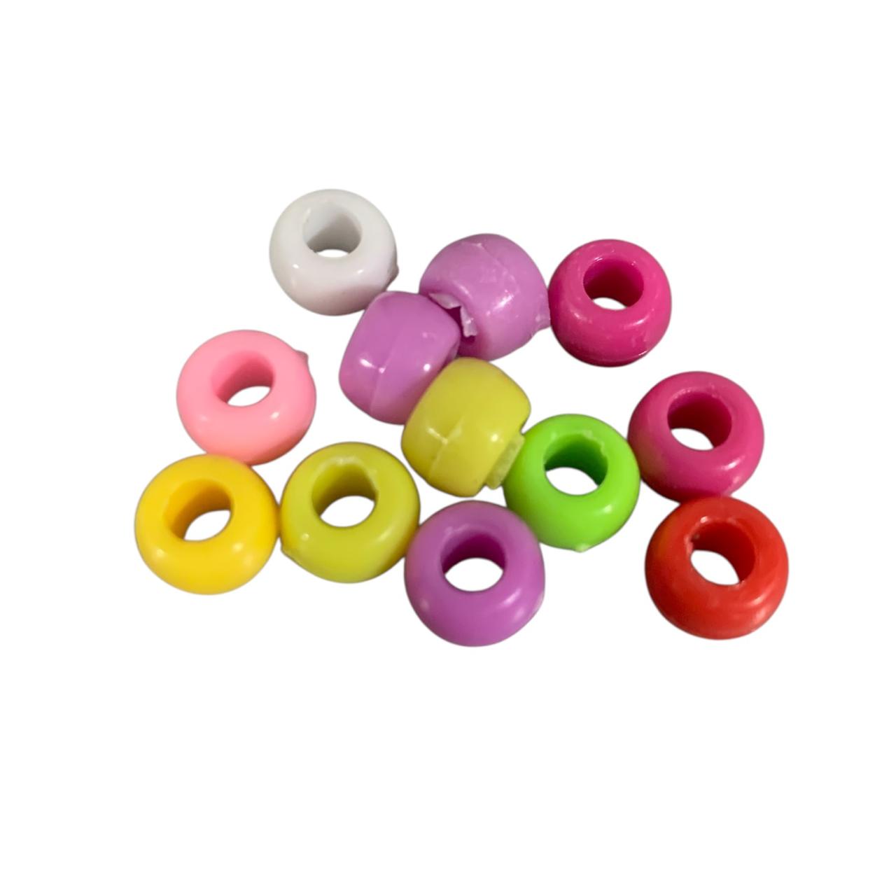CUENTAS DE COLORES DE PLASTICO