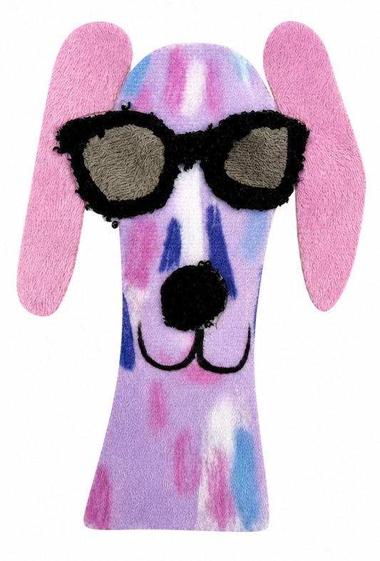 PERRO ROSA LENTES NEGROS 15-10.3CM
