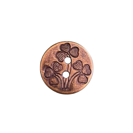 BOTON DE FLORES MACETA #36 LATON VIEJO