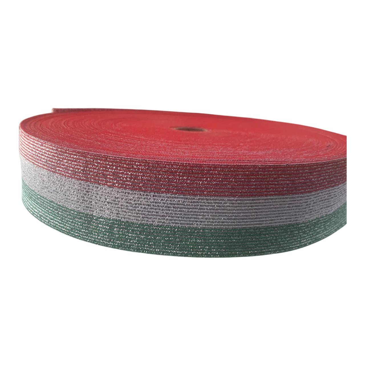 ELASTICO 30 LIGAS LUREX TRICOLOR