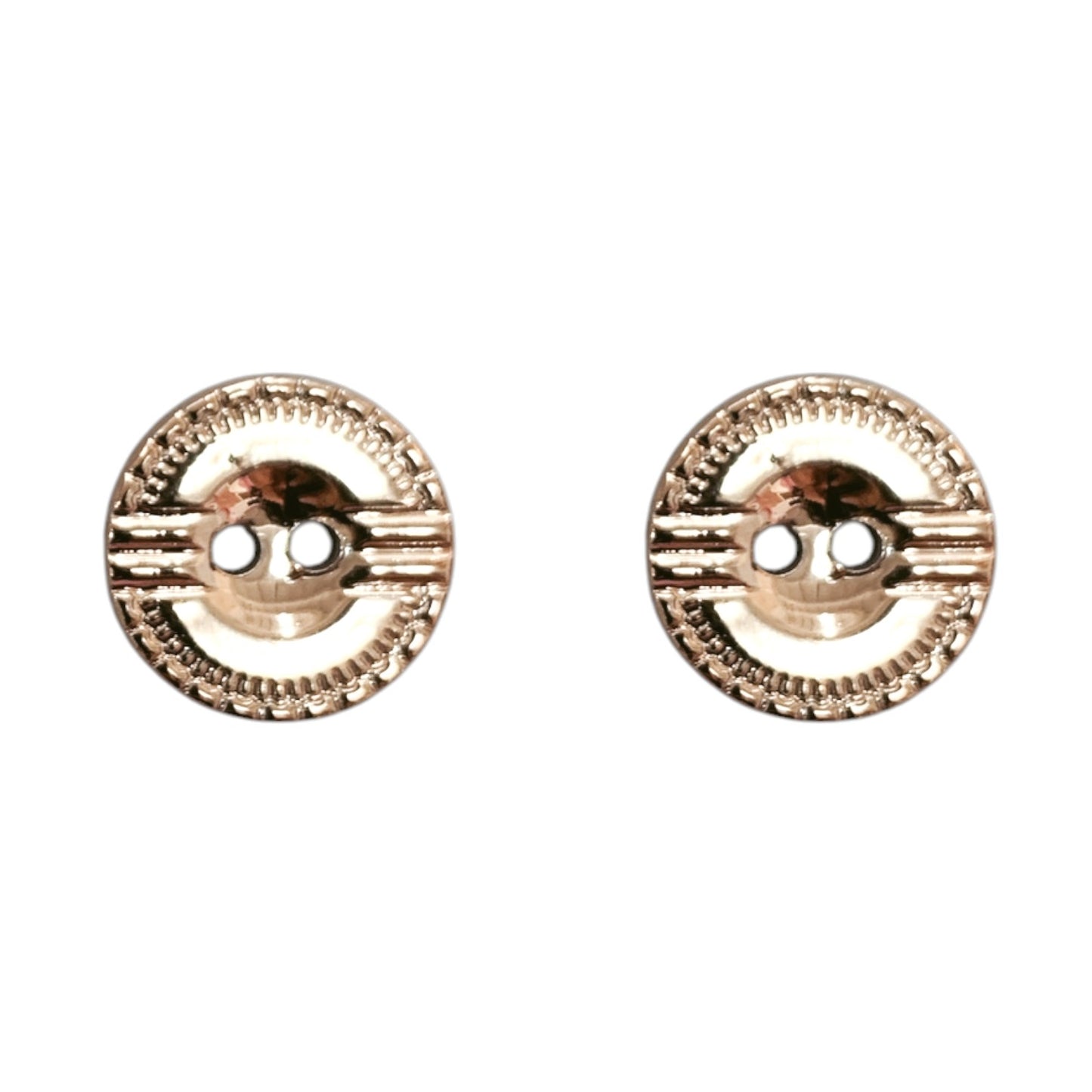 BOTON PLANO ORO-ROSA #20 BT30R