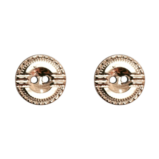 BOTON PLANO ORO-ROSA #20 BT30R