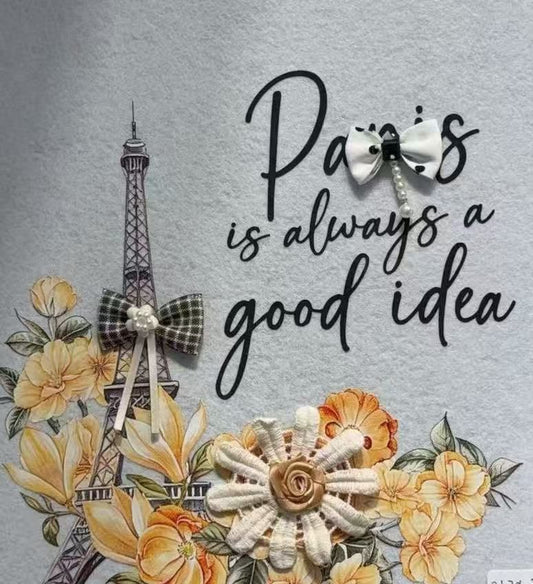 PARIS FLORES AMARILLAS 21.7X23 CM