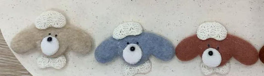 PELUCHE PERRO BEIGE CON BOINA