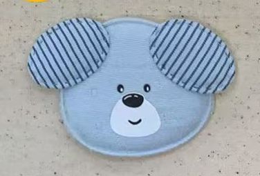 PELUCHE PERRO AZUL OREJAS RAYADAS