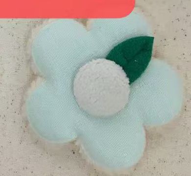 PELUCHE FLOR VERDE CON HOJITA