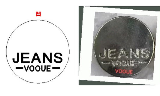 BOTON REMACHE JEANS VOGUE PLATA