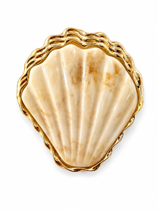 HEBILLA CONCHA BLANCA