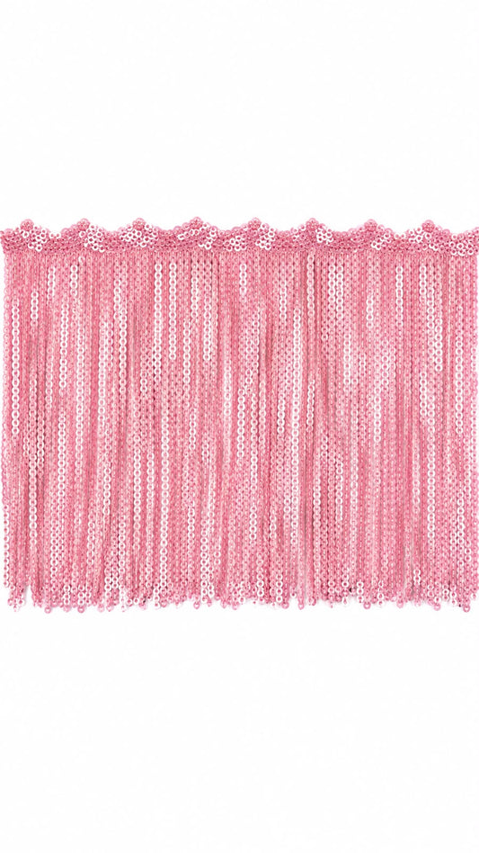 FLECO DE LENTEJUELA ROSA BEBE