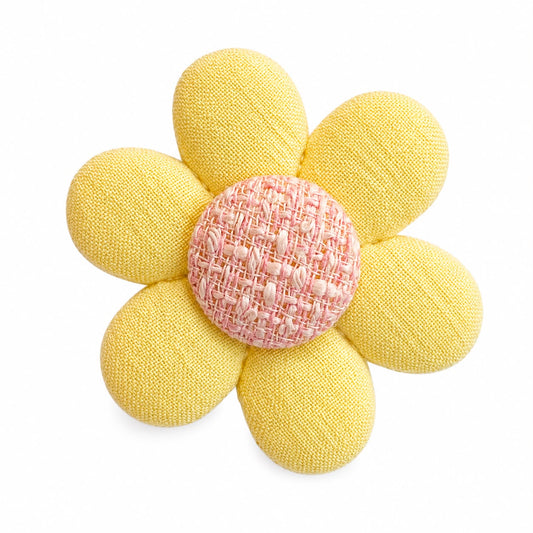 PELUCHE FLOR BOTON CANARIO