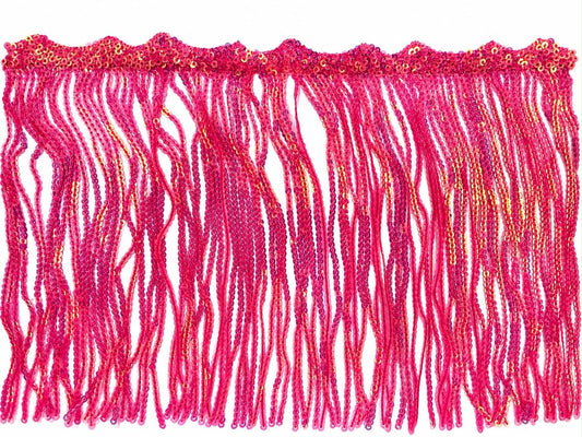 FLECO DE LENTEJUELA ROSA NEON