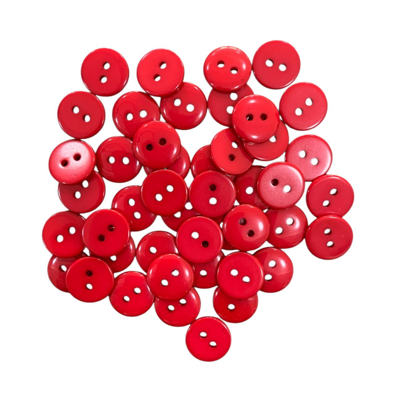 BOTON DE PASTA #20 GRUESA ROJO