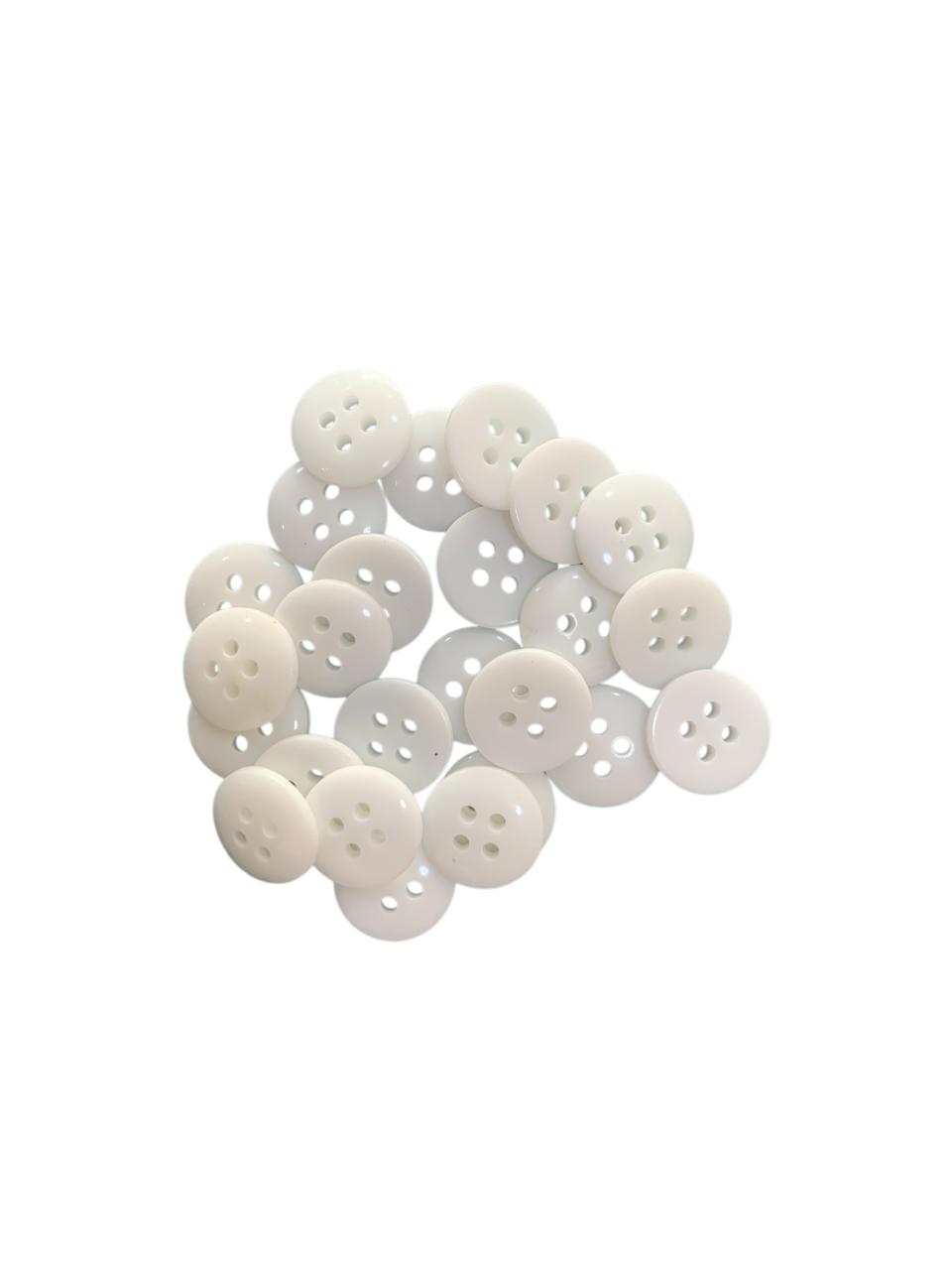 BOTON DE PASTA #20 BLANCO GRUESA