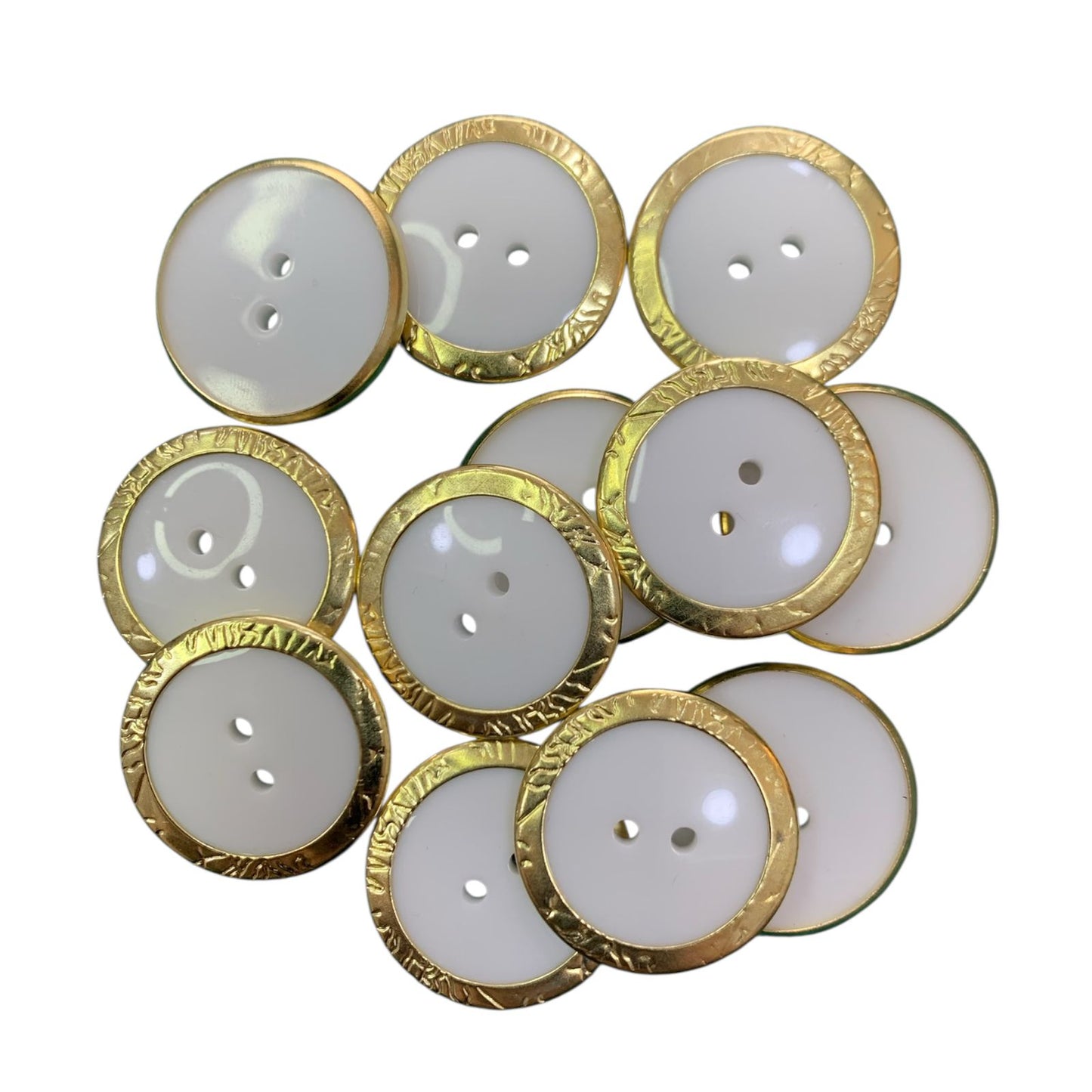 BOTON GRECAS #44 BLANCO ARO DORADO