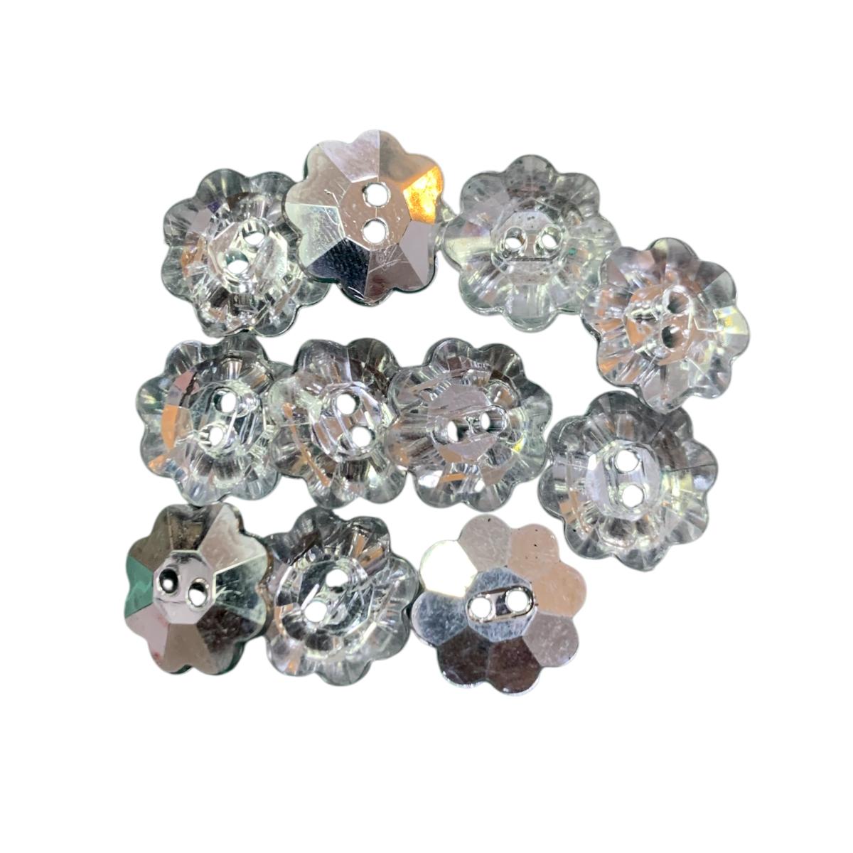 BOTON DIAMANTE FLOR #24