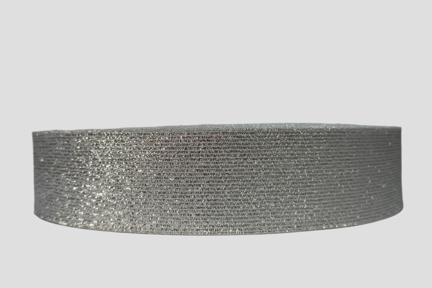 ELASTICO LUREX PLATA/BLANCO