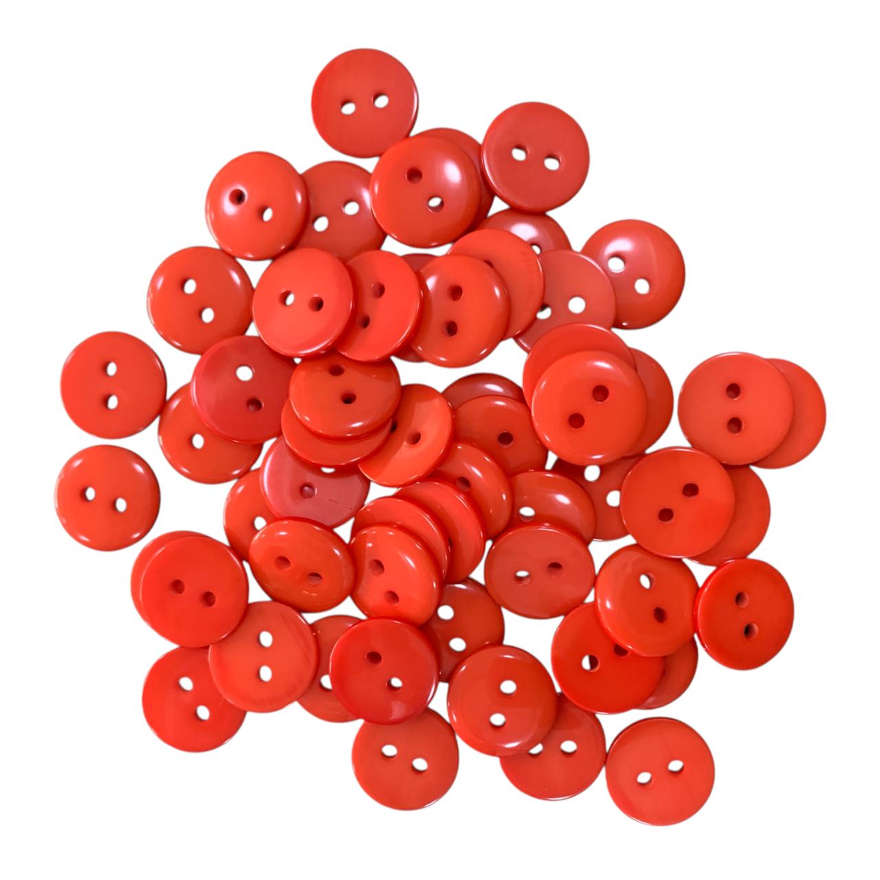 BOTON DE PASTA #20 GRUESA NARANJA