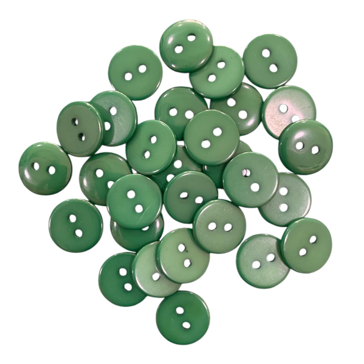 BOTON DE PASTA #20 GRUESA VERDE BANDERA